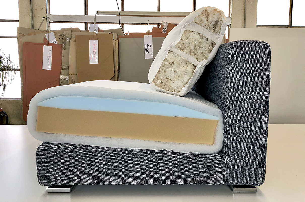 Le differenze tra un divano artigianale ed uno industriale: le imbottiture  - Murtarelli Salotti